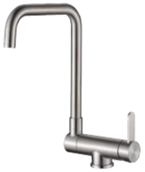 Aquanello Forma Solid Stainless Steel Pull-Down Kitchen Faucet SS-1011-FM