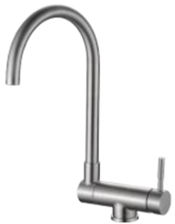 Aquanello Forma Solid Stainless Steel Pull-Down Kitchen Faucet SS-1012-FM