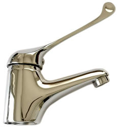 Aquanello Medic Chrome Single-Handle Sink Faucet with Extra-Long Handle CR-1103-MD