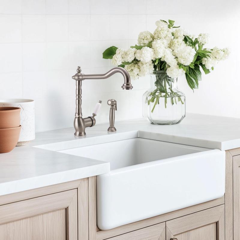 PB Nostalgic Pull-Out Kitchen Hand Shower, Classic Stainless Steel