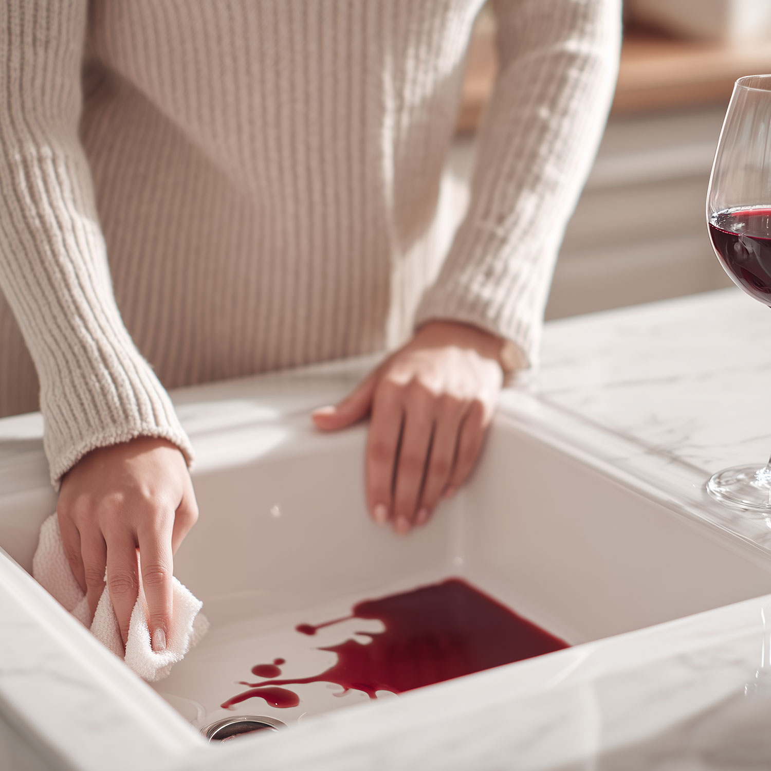 How to Prevent and Remove Food Stains from White Ceramic Sinks